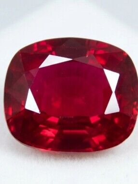 14.50 Ct Mozambique Blood Shiny Red Ruby Cushion Natural Loose Gemstone GMT20